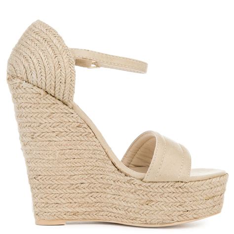 Cape Robbin Zelda Espadrille Wedge Zelda Nude Shiekh