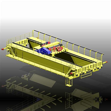 T Europea Type Double Beams Bridge Crane With Electric Hoist Trolley