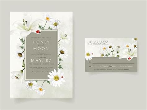 White Floral Invitation Vector Art Icons And Graphics For Free Download