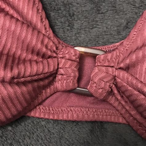 Primark Women S Burgundy And Brown Bikini And Tankini Tops Depop