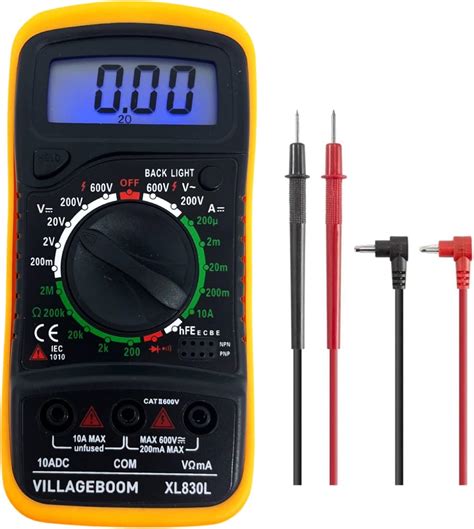 XL830L Digital Multimeter Tester With LCD Backlight Current Meter AC