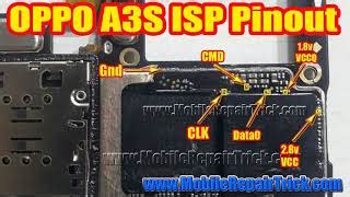 OPPO A3s ISP Pinout CPH 1853 EMMC ISP Pinout EASY 41 OFF