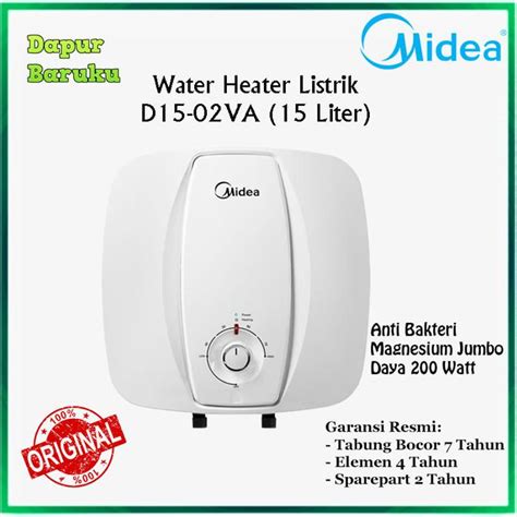 Jual Water Heater Midea D Va Liter Shopee Indonesia