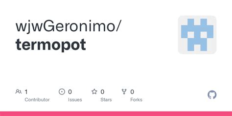 GitHub - wjwGeronimo/termopot