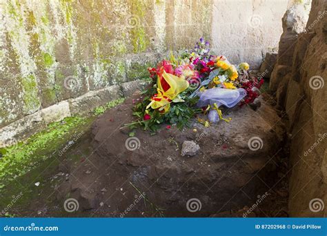 Julius Caesar`s Grave In The Roman Forum Editorial Stock Photo Image