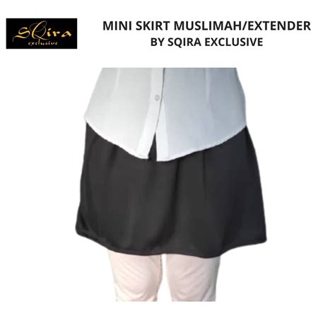 Ready Stockmini Skirt Muslimah Skirt Extender Mini Skirt Sukan