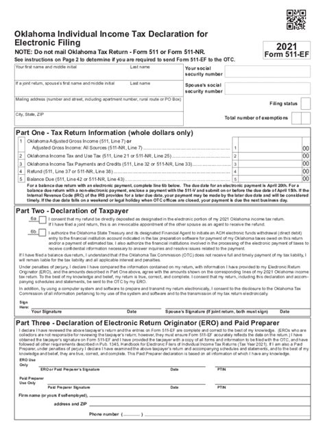 Dochub Fill And Sign Pdf Form113901oklahoma Form Ef Oklahoma Income Tax