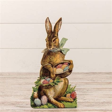 Bunny With Shimmering Eggs Dummy Board In 2024 Farmhouse Easter Decor Antique Farmhouse