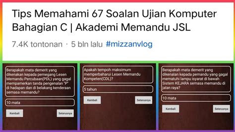 Kpp Tips Memahami Soalan Ujian Komputer Bahagian C