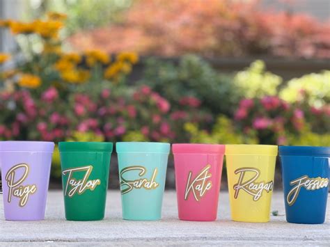 Personalized 12 Oz Plastic Cups Party Cups Party Favors Birthday Bachelor Bachelorette