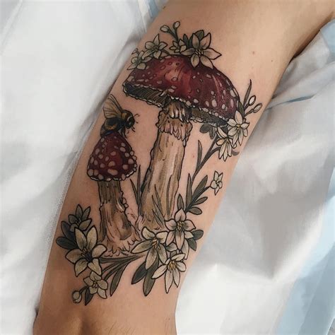 Mushroom Tattoo Sleeve Printable Calendars AT A GLANCE