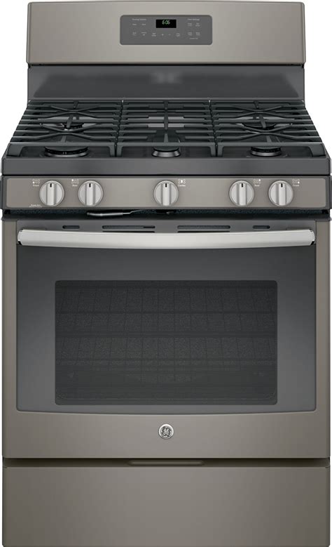 Ge 50 Cu Ft Self Cleaning Freestanding Gas Range Slate At Pacific Sales