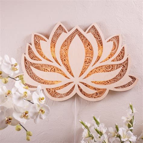 Lotus flower Mandala Yoga Room Art