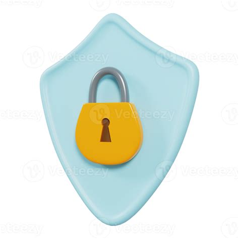 Security Shield Icon 3d Render 10063449 Png