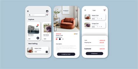 Furniture Shopping App UI Concept Figma Community