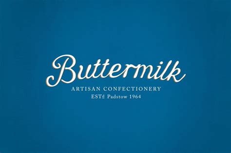 Buttermilk Confectionery Branding Design Logo Confectionery Logo