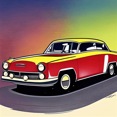 Vintage Car Graphic · Creative Fabrica