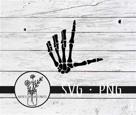 Skeleton Hand Loser SVG Cut File Etsy