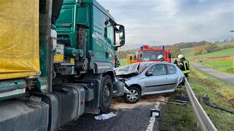 Unfall Auf Der B 62 Zwischen Asbach Und Eichhof