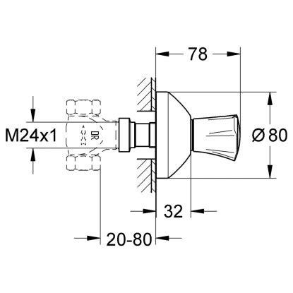 Grohe Up Ventil Oberbau Costa Markierung Rot Kaufen Bei Obi