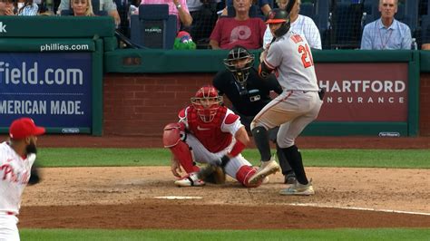 Austin Hays Lifts An RBI Single To Left Field 07 26 2023 Baltimore