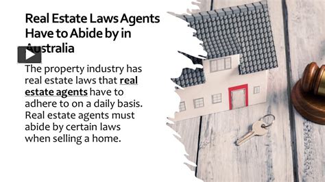 Ppt Real Estate Laws Agents Have To Abide By In Australia Powerpoint