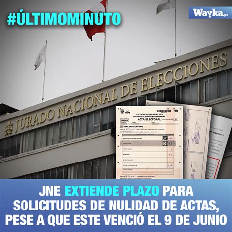 Wayka On Twitter Alerta El Pleno Del Jne Peru Decidi