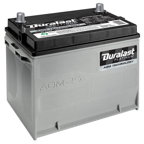 Duralast Platinum Battery 25 Agm Group Size 25 550 Cca