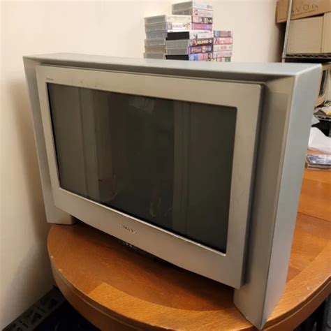 Sony Trinitron Kv Fq U Widescreen Crt Tv Television For Retro