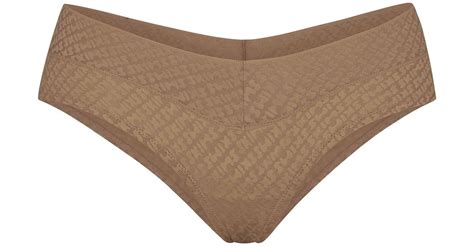 Skims Logo Mesh Cheeky Bikini Lyst
