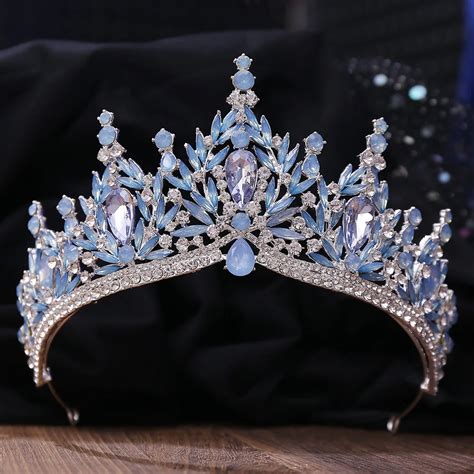 Kmvexo Tiara De Palo De Cristal Para Mujer Y Ni A Tiara Barroca De Lujo