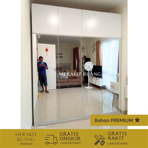 Jual Lemari Swing Door Kabinet Atas Bahan Premium 135x50x250cm 3p