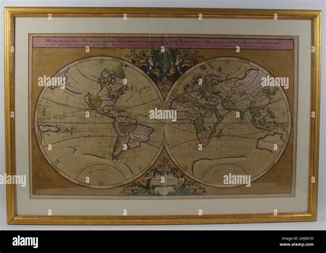 Weltkarte Mappe Monde Geo Hydrographique Ou Description G N Rale