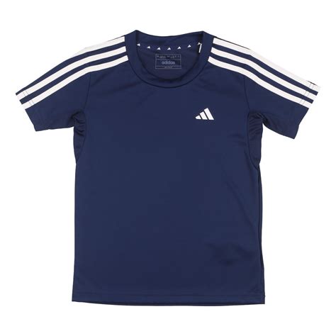 アディダス adidas ジュニア 半袖機能Tシャツ U TR ES 3S Tシャツ IC5677 ダークブルー ホワイト ファッション