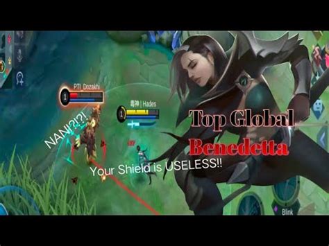 Top Global Benedetta Aggressive Gameplay Mlbb Youtube