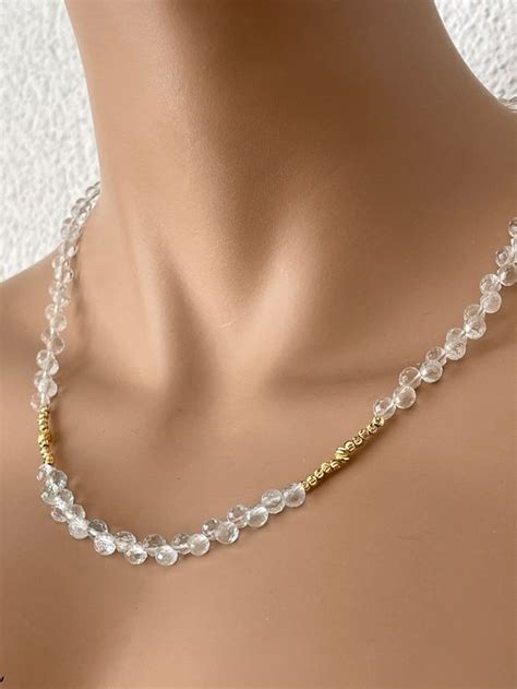 Topas Kette Collier Halskette Halsschmuck Edelstein Cm Kaufen Auf