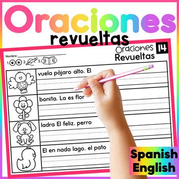 Oraciones Revueltas No Prep By The Bilingual Rainbow Tpt