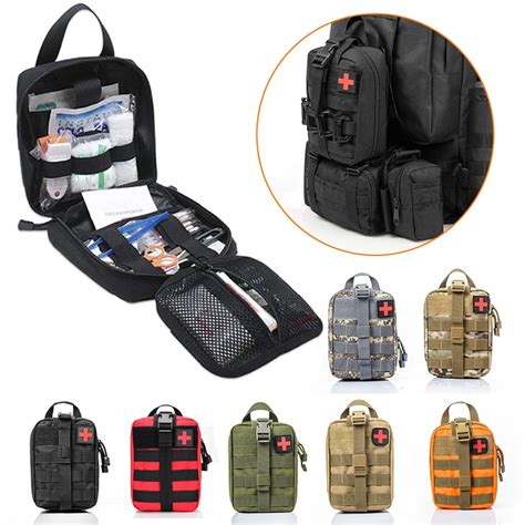 Kit De Primeiros Socorros Ao Ar Livre Tático Molle Saco Médico Militar