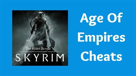 Skyrim Cheats - PC, PS4 & Xbox One Codes