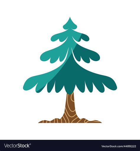 Pine tree plant forest Royalty Free Vector Image