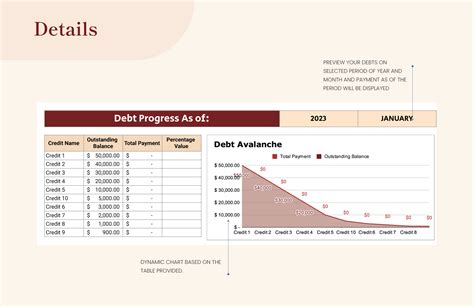 Debt Avalanche Excel Template in Excel, Google Sheets - Download | Template.net