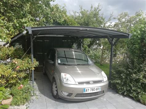 Carport En Alu Anthracite 3x4 3m Toit Polycarbonate 6mm X METAL