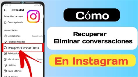 Cómo recuperar chats eliminados en Instagram Recuperar mensajes