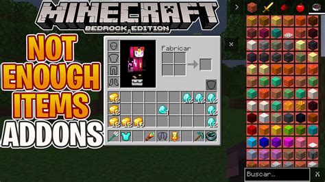 JEI MOD Para MINECRAFT PE BEDROCK 2023 Not Enough Items Addon