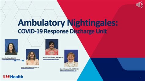 Ambulatory Care Nightingales COVID Response Discharge Unit American