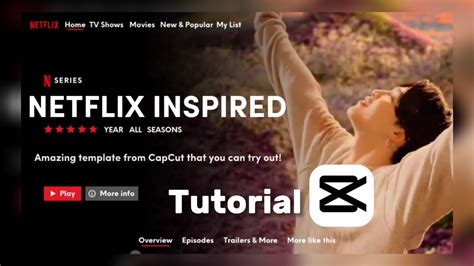 Netflix Inspired Video Tutorial On Capcut Youtube