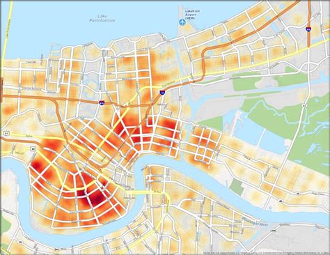 New Orleans Crime Map Gis Geography