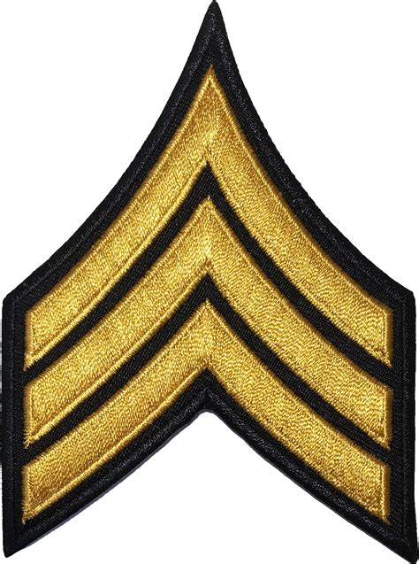 Papapatch Chevrons Sergeant E 5 Stripes Us Army Rank Sew On