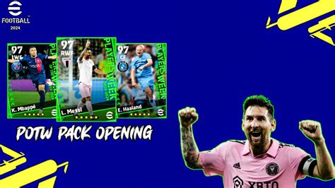 Efootball Potw Pack Opening Lionel Messi Potw Pack Opening