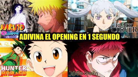 Adivina El Opening De Anime En 1 Segundo Animes 2021 Openings Naruto